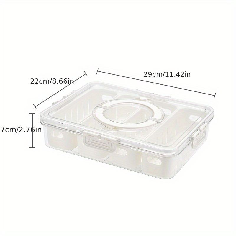 Transparent Refrigerator Storage Box Drain Basket Stackable - Temu
