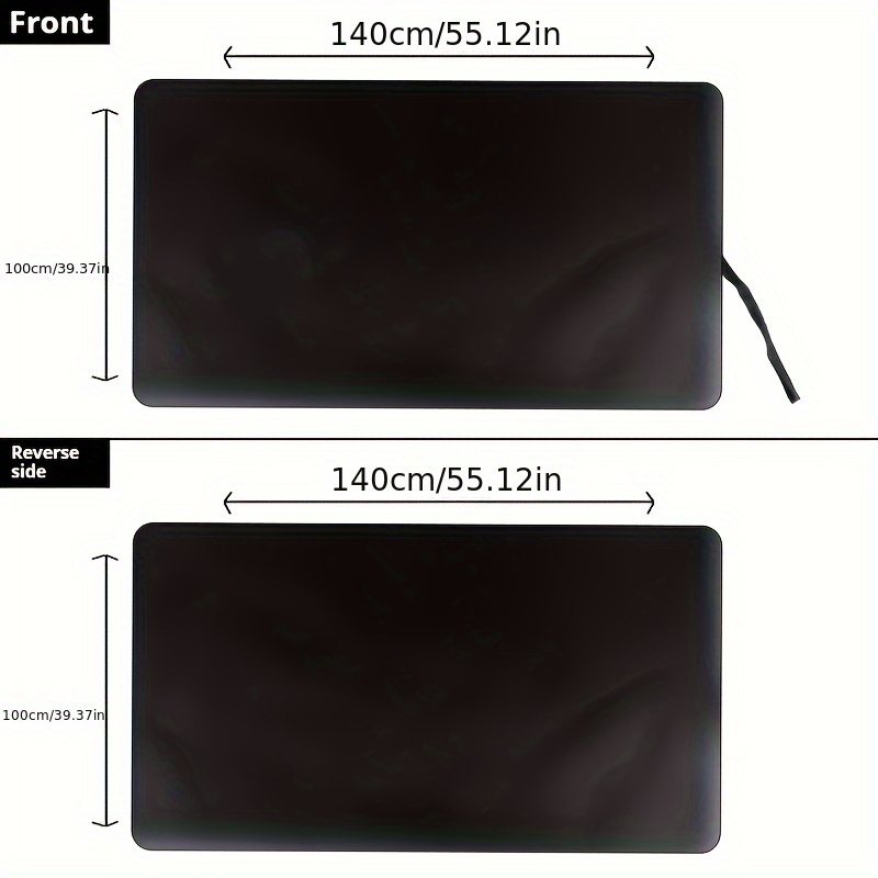 TEMU 1pc Car Trunk Cover - Polyester Fiber Cargo Liner Car Interior Additions Car Floor Mats Car Seat Covers