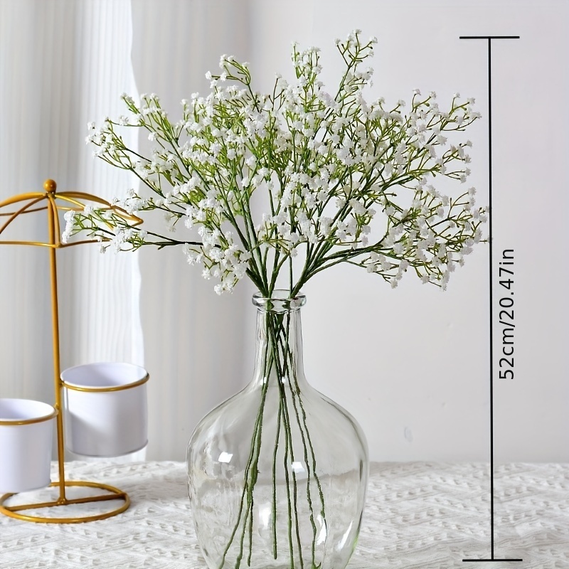 White Babys Breath Artificial Flowers Gypsophila Plastic Flowers For Home  Decorative DIY Wed Party Decoration Fake Flower