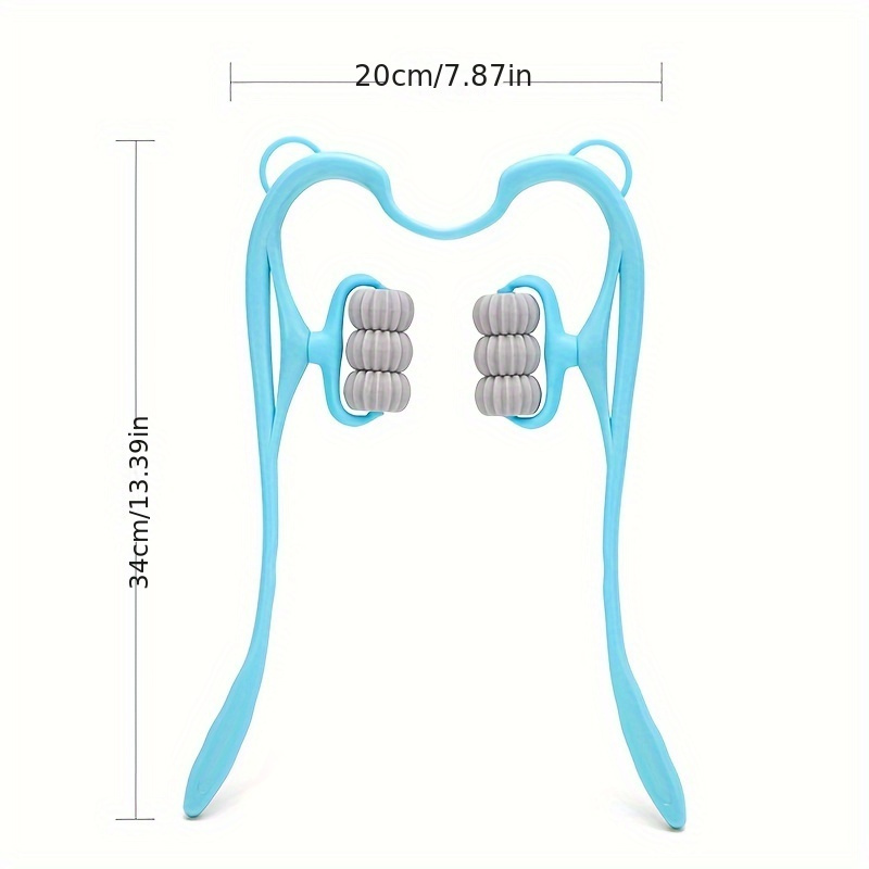 1pc cervical spine massager portable home multifunction kneading rolling ball manual clip neck shoulder neck massage shoulder massage plastic pressure point therapy neck massager relief hand rolling neck massager for neck shoulder trigger point details 10