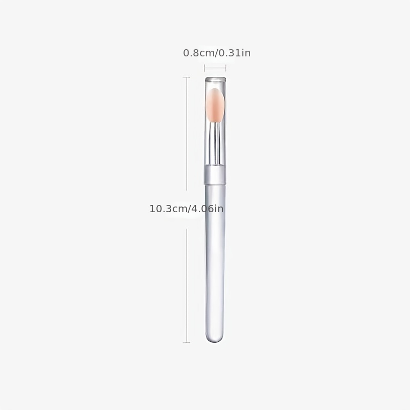 Portable Silicone Lip Brush Eye Shadow Brush with Cover