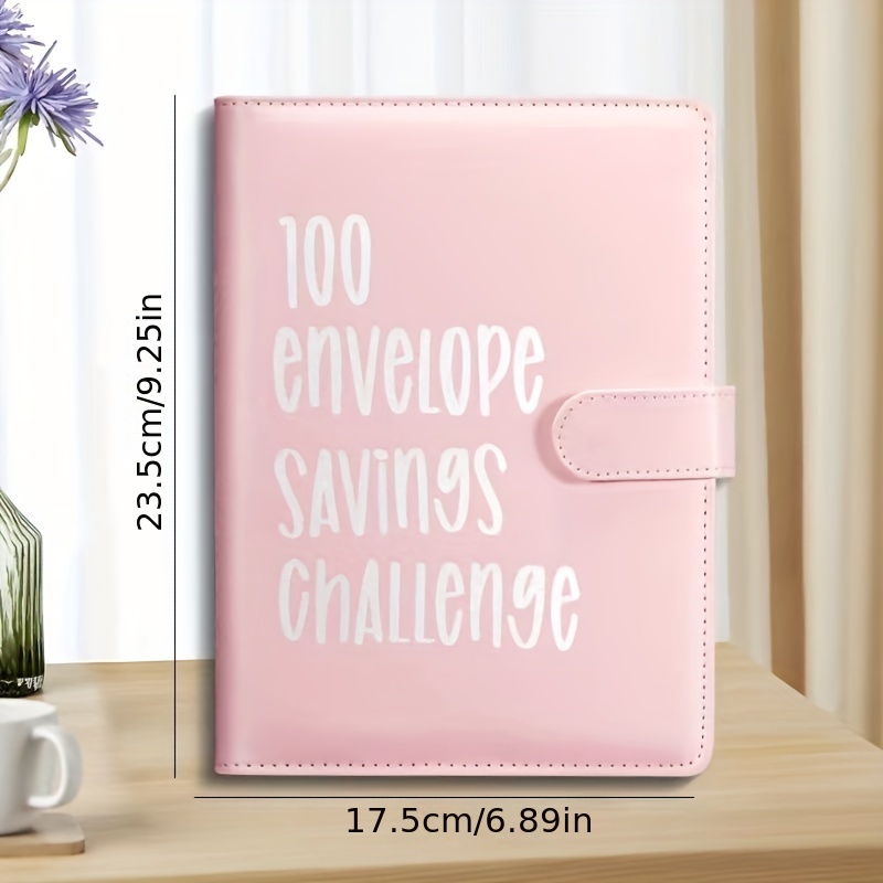 Carpeta de desafíos de 100 sobres, forma fácil y divertida de ahorrar  $5,050, nueva carpeta de desafíos de ahorro, libro de ahorros con sobres de