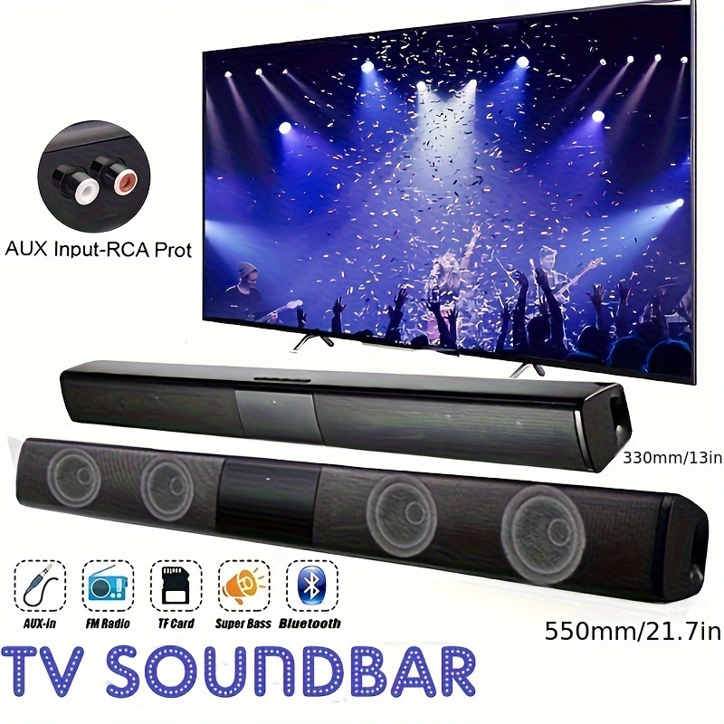Sistema de altavoces de barra de sonido Bluetooth 5.0 para TV doméstica  subwoofe