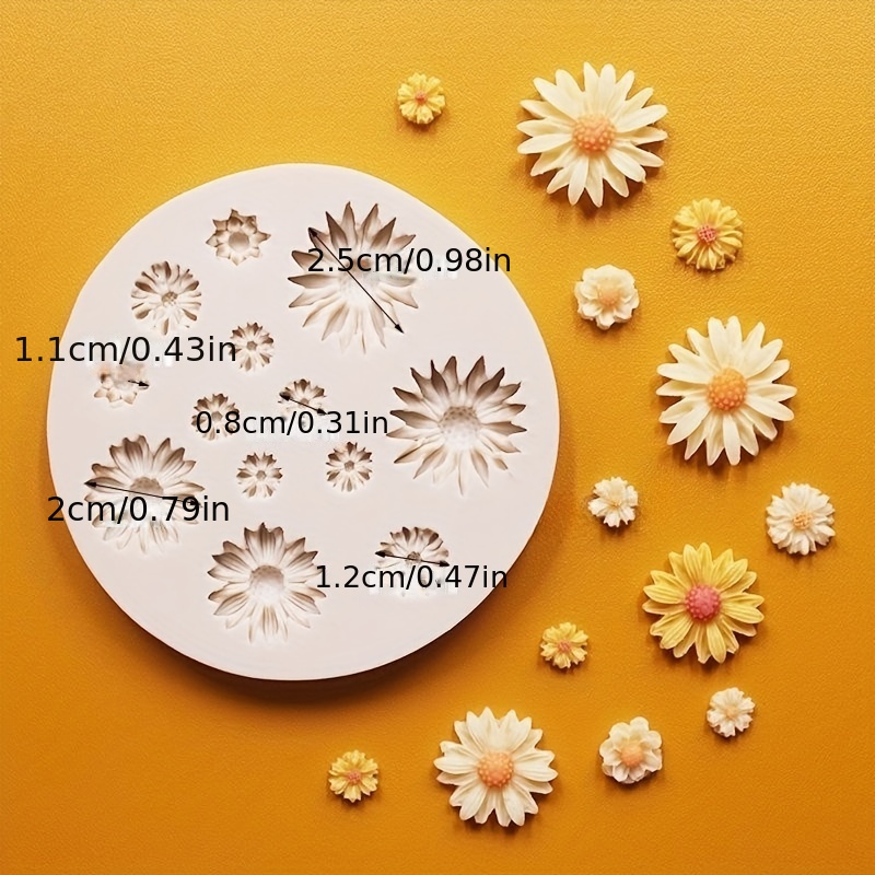 3D Flower Silicone Molds Fondant Craft Cake Candy Chocolate