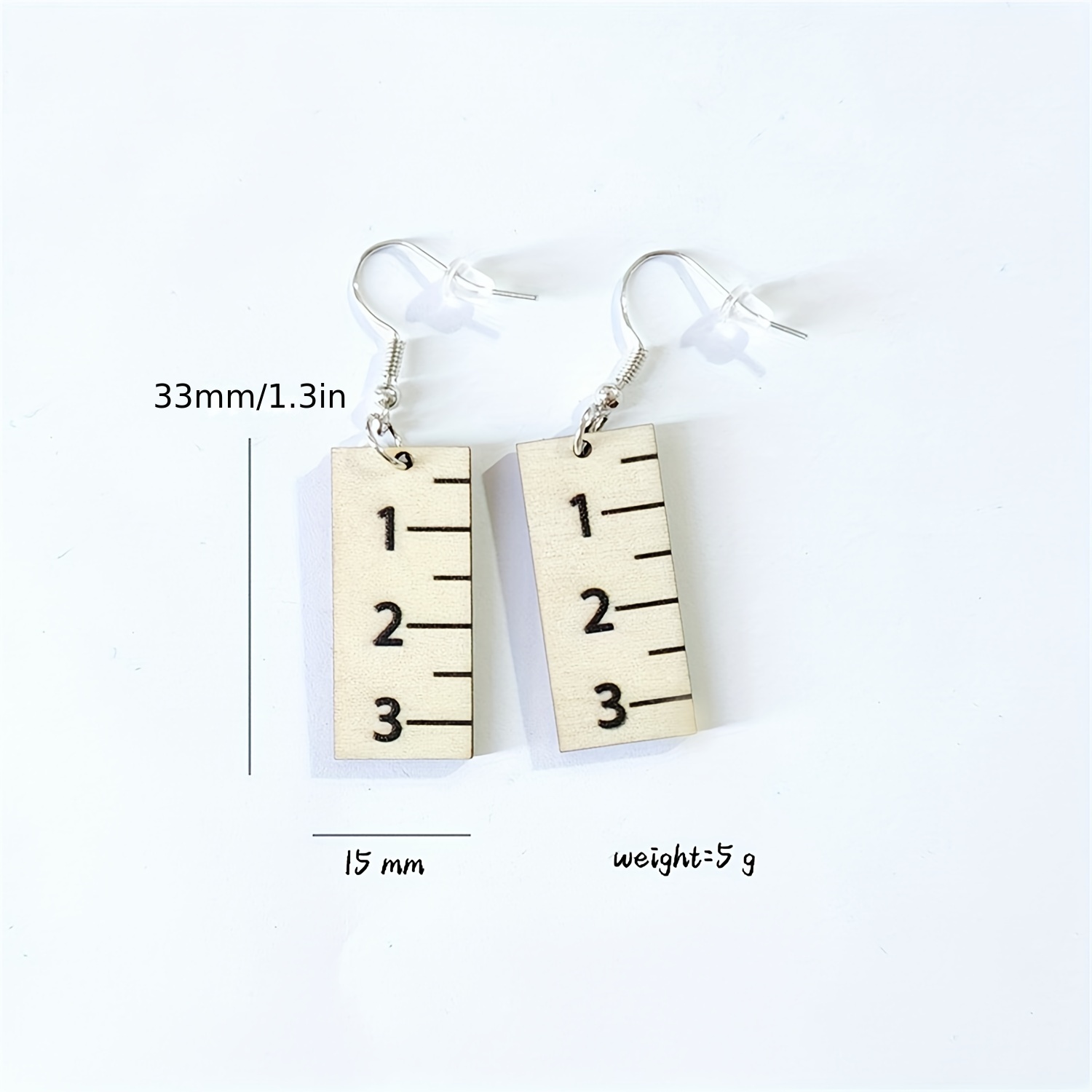 Rainbow Ruler Love Notepad Earrings for Women Girls