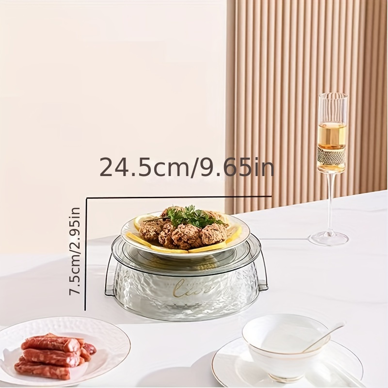 Stackable Microwave Cover, Microwave Plate Cover Transparent Microwave Lid  Stackable Food Preservation Cover For Kitchen - Temu