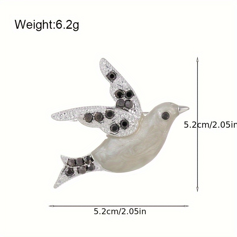     мир брошь милое животное булавка для женщин безопасный нескользящий дизайн идеальный аксессуар для пар детали 2