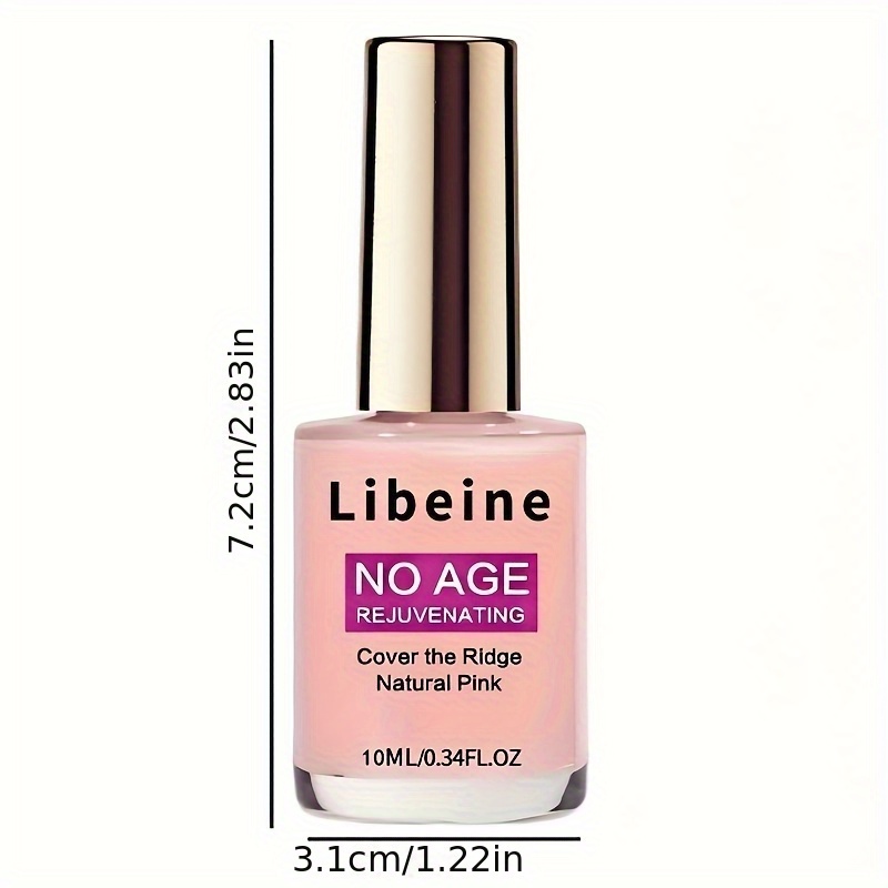Natural Pink Nail Strengthener - Rejuvenating Keratin Treatment for Healthy, Shiny Nails, Alcohol-Free, Cuticle Oil, Nail Care Essentials | Natural Nail Color | Smooth Application