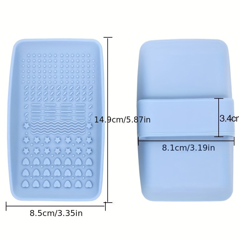 Silicone Brush Cleaner Washing Brush Cleaning Mat Foundation - Temu