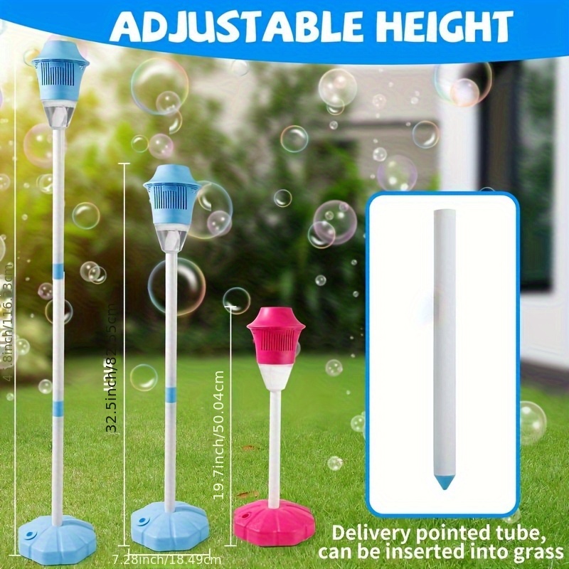 Automatic Bubble Blower I Adjustable Height Stand I Automatic Bubble Blower I Boys And Girls Gifts I Adult Birthday I Wedding Party I Outdoor Toys I Summer Vacation Toys