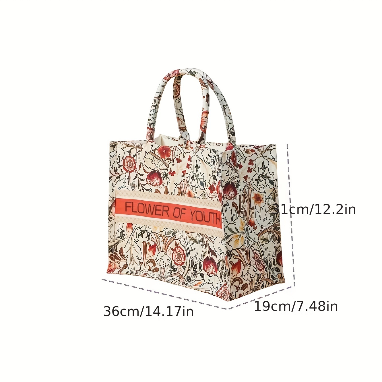 Vintage Geometric Print Tote Bag, Luxury Large Capacity Shoulder Bag,  Women's Classic Handbag & Satchel Purse - Temu