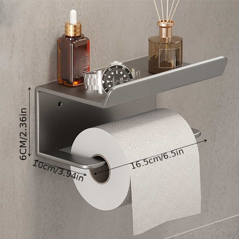 Toilet Paper Holder With Shelf - Temu