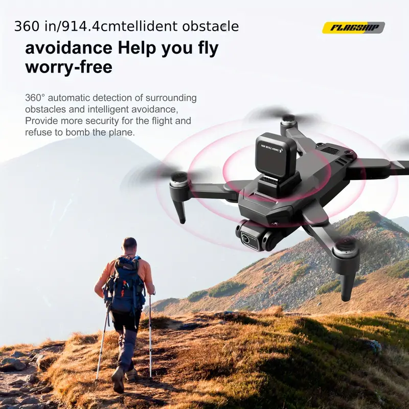 5g gps uav with brushless power 360 radar obstacle avoidance intelligent following high definition aerial camera fly safe smart details 7