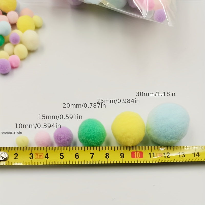 Mr. Pen - Pompones, 250 pompones de colores vibrantes de 1 pulgada y 50  ojos saltones para manualidades, pompones para manualidades, bolas de  pompón