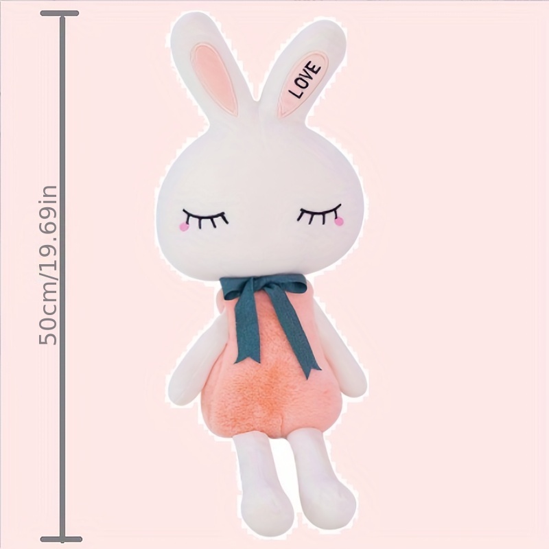 Peluche Lapin Blanc Couché Kawaii - Boutique de Mode Kawaii