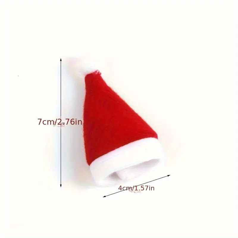50pcs mini hats 1 57 x2 76 non woven fabric holiday decorations for trees home office details 1