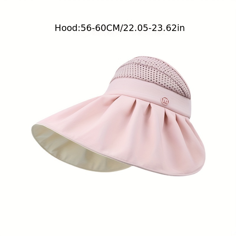 Wide Brim Sun Hat Women Uv Protection Empty Top Breathable High Bun  Ponytail Sun Hat Outdoor - Sports & Outdoors - Temu Canada