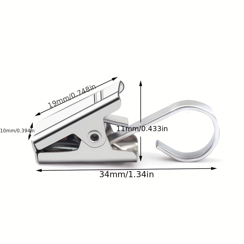 Curtain Hook Clip Stainless Steel Curtain Clips Hook Bedroom - Temu Canada