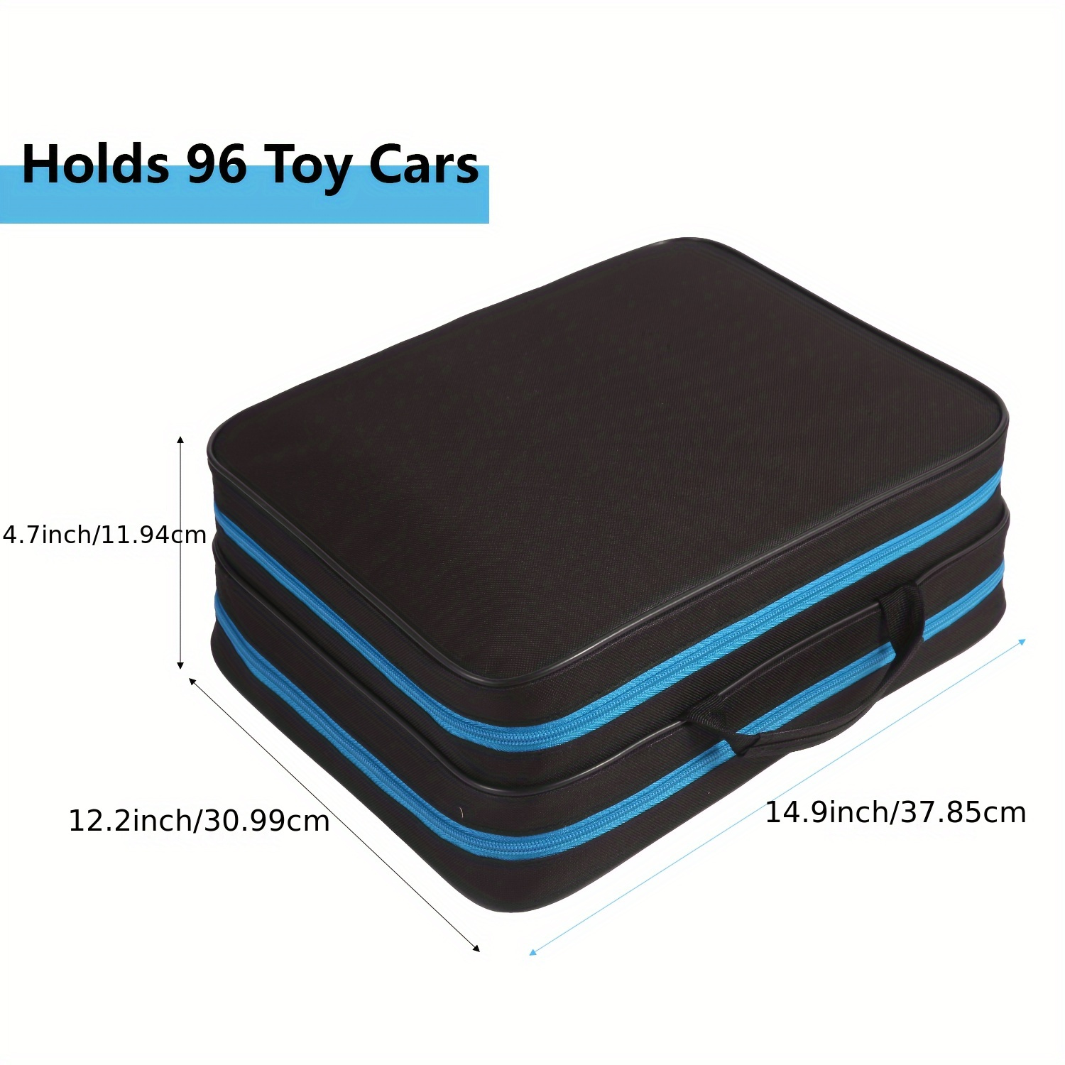 TEMU 96-slot Toy Car Storage Box With Transparent Lid - Organizer For , Dolls & Small Toys - For & Space-saving Storage, Toy Storage Box, Design,