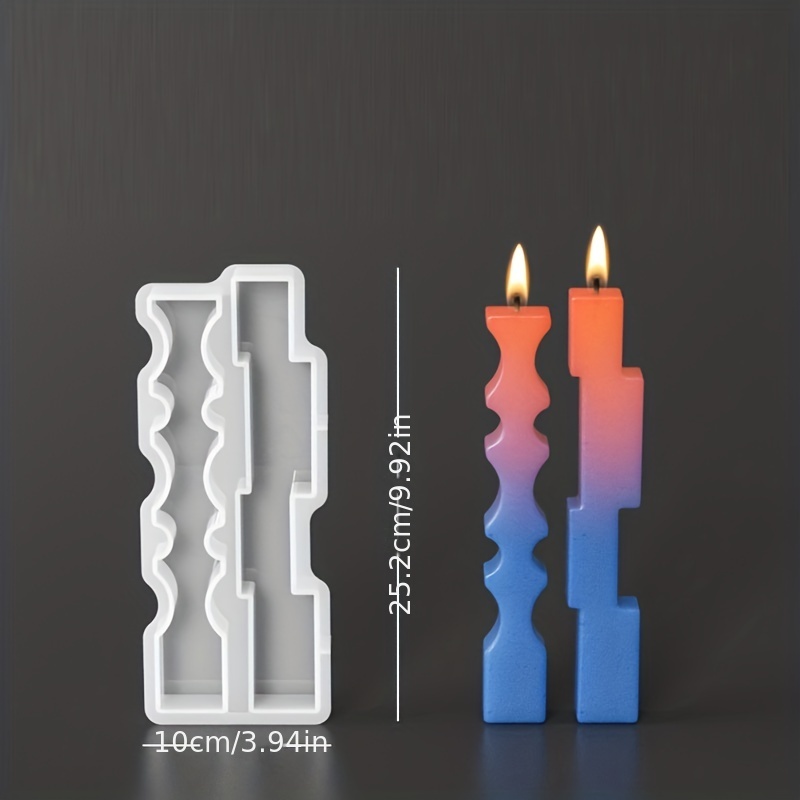 2 Sizes Cylindrical Candle Molds Silicone Molds For Candle Making, Pillar  Candle Resin Molds Epoxy Resin Casting Molds DIY Scented Candles, Wax, Soap
