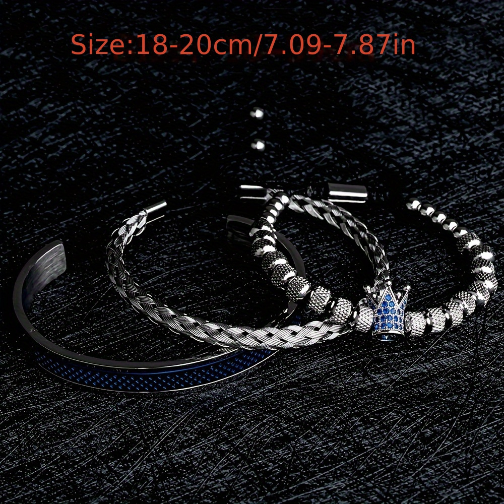  stainless steel bracelet for men details 0