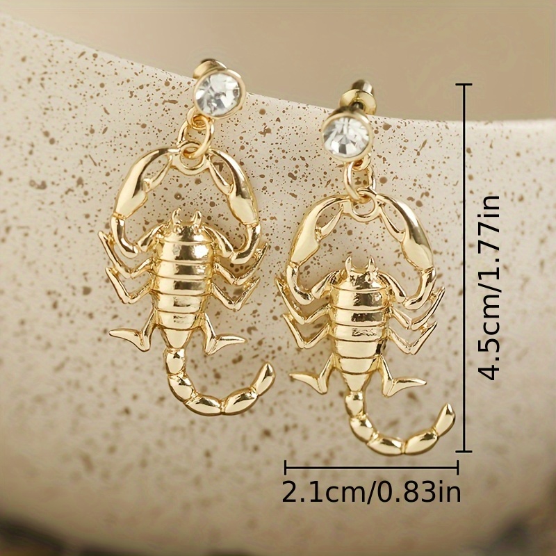 Exaggerated Scorpion Earrings for Women, Gothic Style