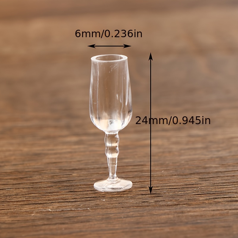 1/12 Dollhouse Miniature Wine Glass Mini Goblet Cup Toy - Temu