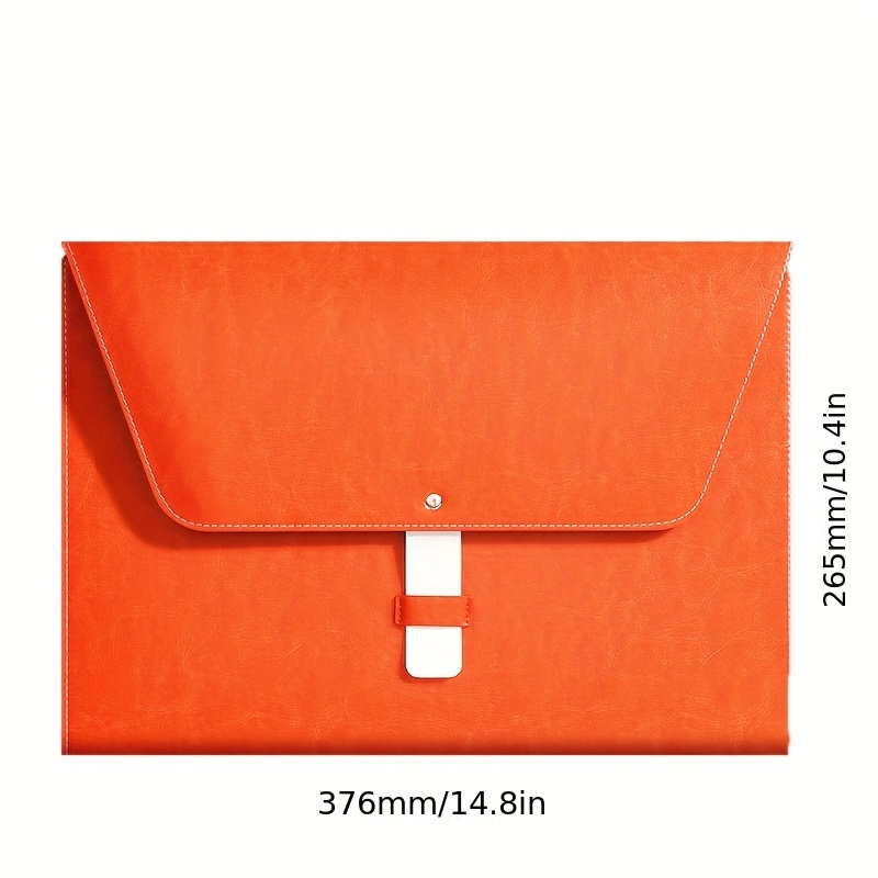 Customizable Faux Leather File Bag with Logo Printing