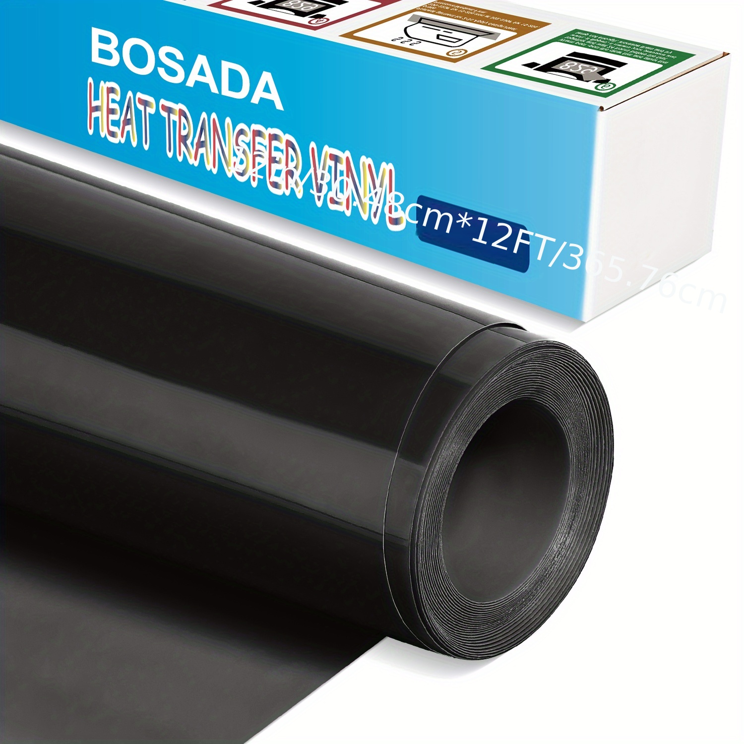 Black Heat Transfer Vinyl Rolls By Craftables