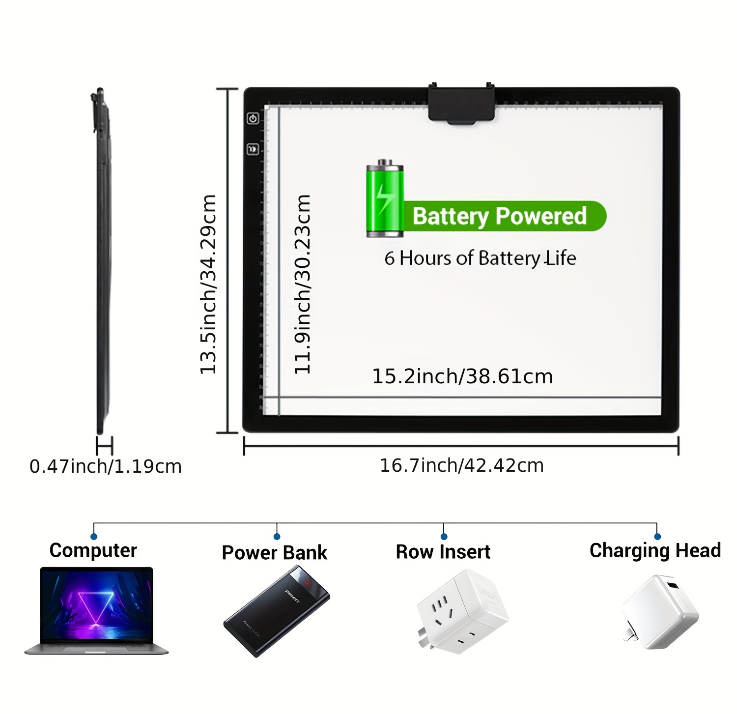 A3 Light Pad Tavola Luminosa A Batteria Wireless 3 Colori - Temu Italy