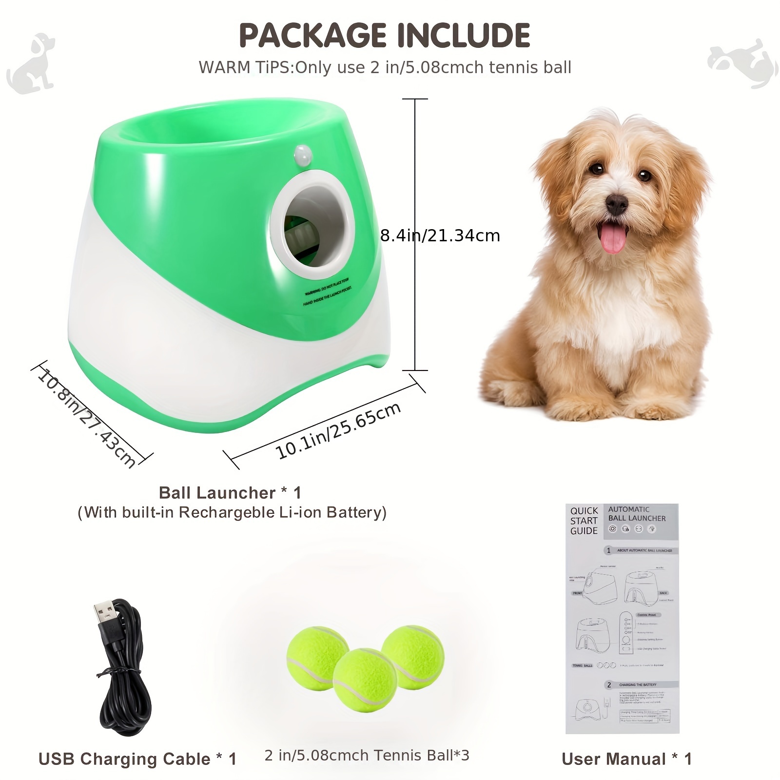 Automatic Dog Ball Launcher Interactive Pet Toy For Fetch - Temu