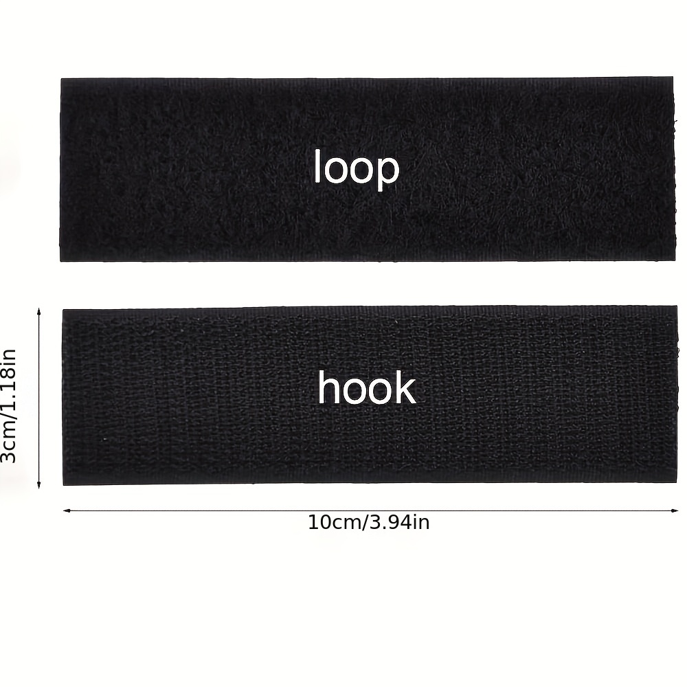 Industrial Strength Sticky Back Hook and Loop Strips | 2 x 6 Inch 8 Sets |  Aniced Heavy Duty Self Adhesive Strips for Sofa Couch Cushions, Rug