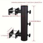 heavy duty black iron patio umbrella stand with hand turned knob durable outdoor umbrella holder for decks and patios umbrella stand modern umbrella holder durable umbrella stand umbrella stand for patio