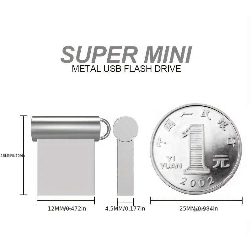 Microdrive Brand Super Mini Metal Usb 2.0 Flash Drive 64gb - Temu