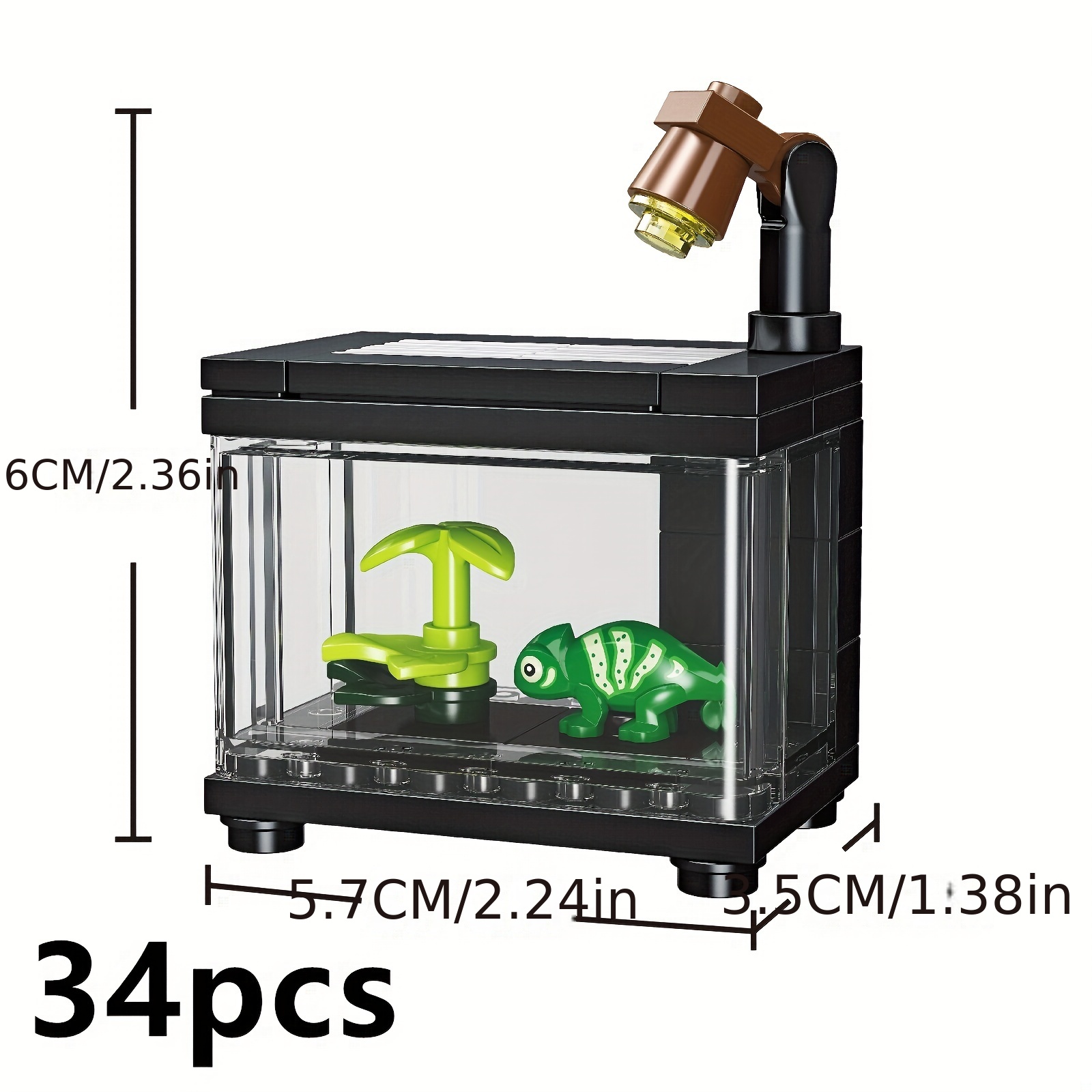 Aquarium Tank Building Blocks Set - Shapes for Free Assembly