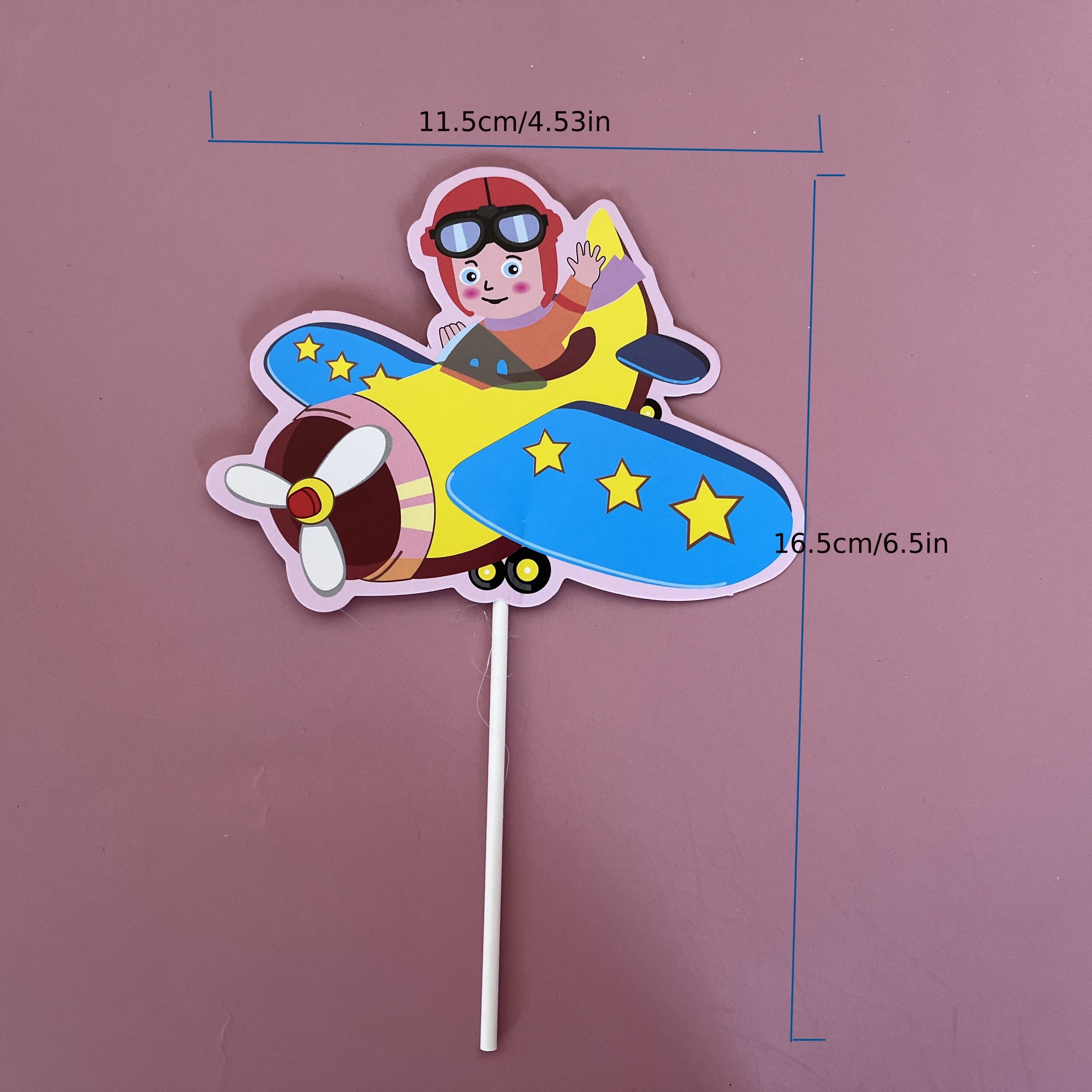 Cake Toppers Airplane Happy Birthday Cake Topper Set Boys - Temu