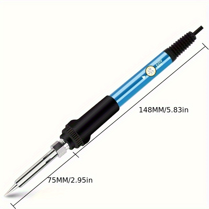 nine in one welding kit 60w temperature adjustment electric soldering iron with switch electronic repair tool solder soldering tool electric welding pen household set details 1