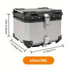 motorcycle metal box motor plain 45l motorbike trunk aluminium alloy tail box baggage luggage accessories parts manufacturer factory mill high quality motorcycle parts stocks customized forlocomotive surface waterproof