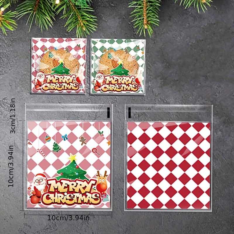 Christmas Old Man Tree Snowflake Candy Ziplock Sticky Bag - Temu