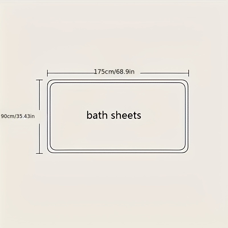 Bath sheet measurements hot sale