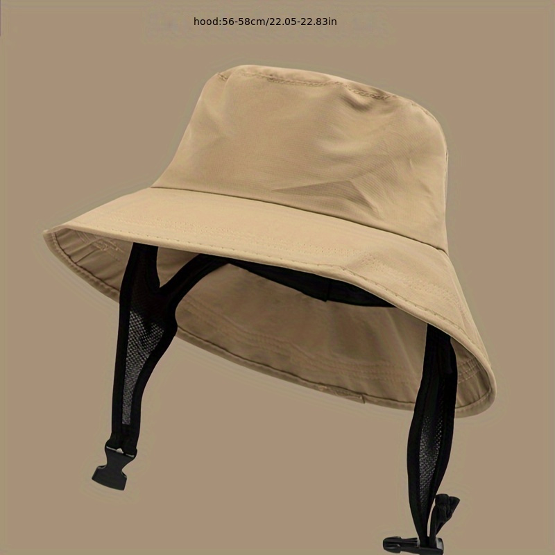 1pc Mens Sun Hat Riding Sun Hat Windproof Bucket Hat Summer Uv