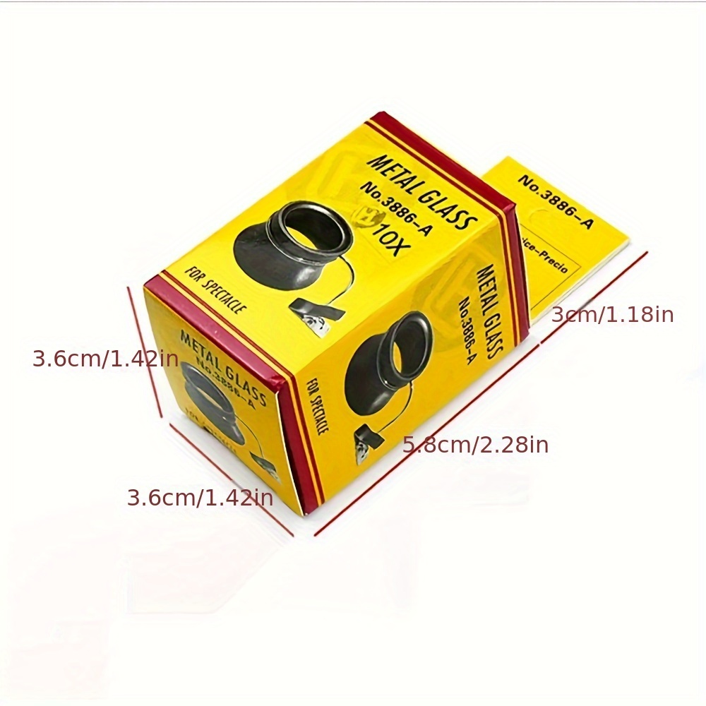 10x Clip On Eyeglass Magnifier Loupe