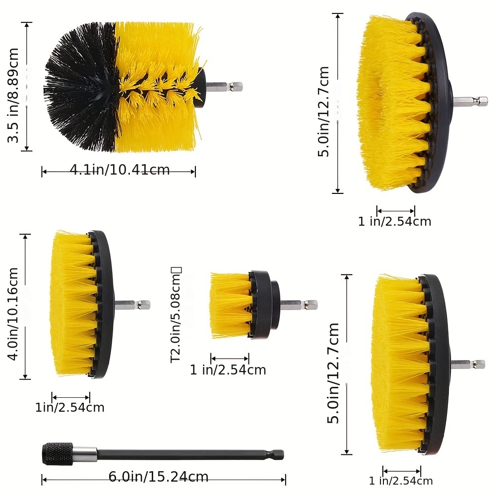 Dropship 3Pcs/Set Drill Brush Power Scrubber Cleaning Brush For