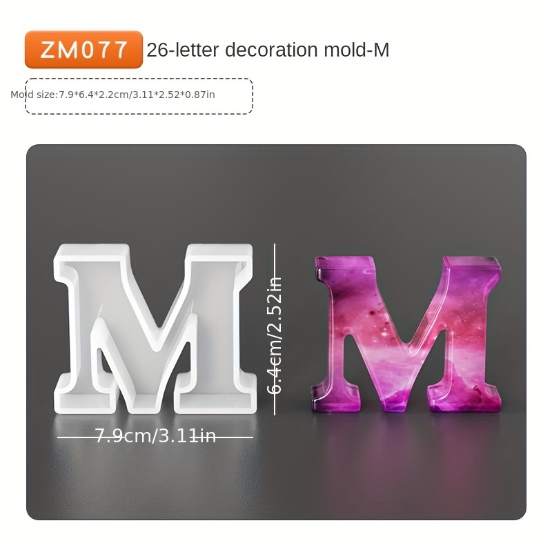 32 Kinds Of Diy Letter Mold Alphabet Number Silicone Mold - Temu