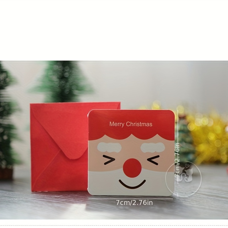 Achetez 24pcs Cartes de Voeux de Noël Set Mini Enveloppes Blessing