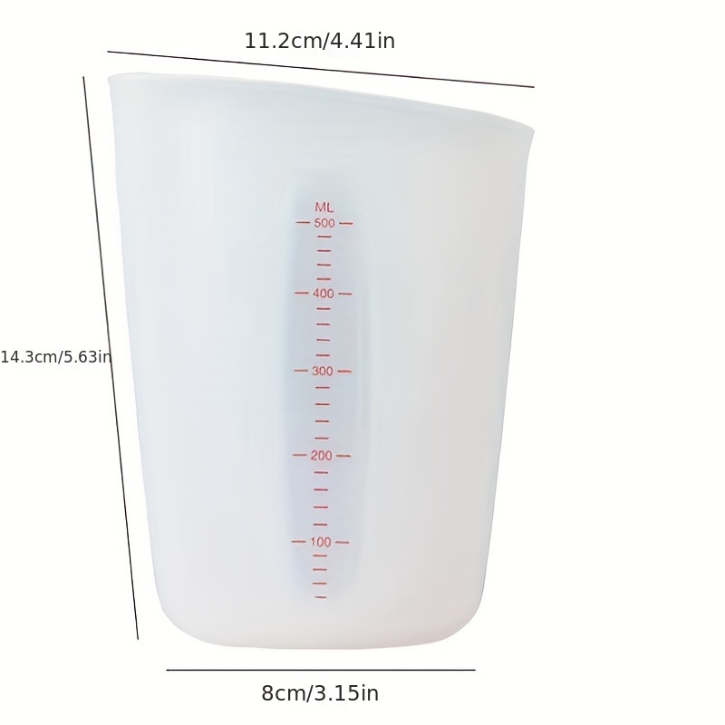 Silicone Measuring Cup For Dry And Liquid Ingredients Baking - Temu