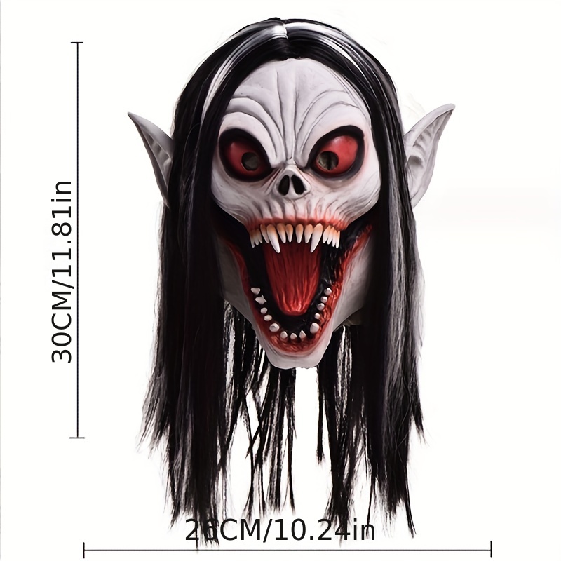 Halloween Monster Dead Smiling Demons Zombie Scary Face Mask Latex Horror