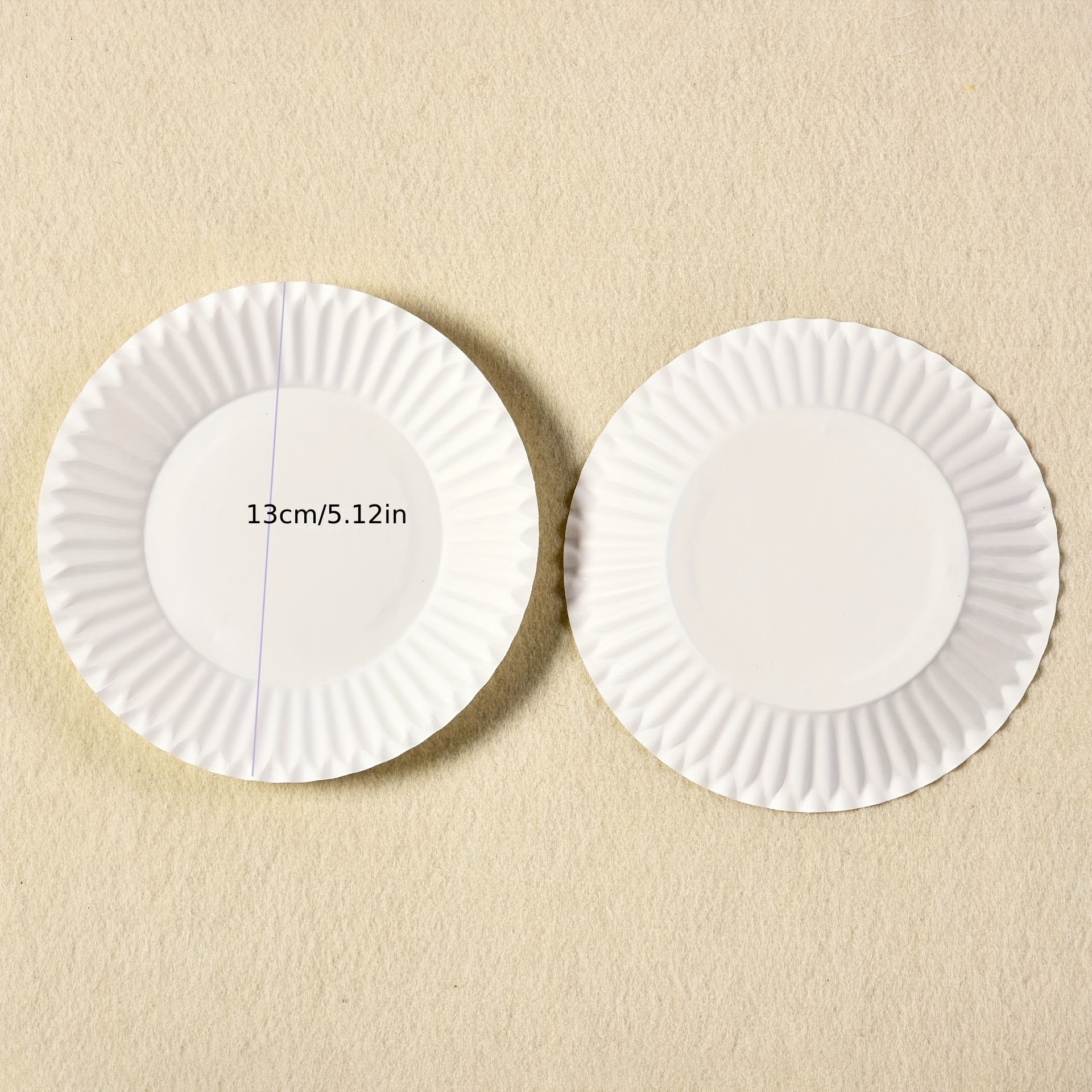10pcs Disposable White Round Cake Paper Plates, Extra Thick Party