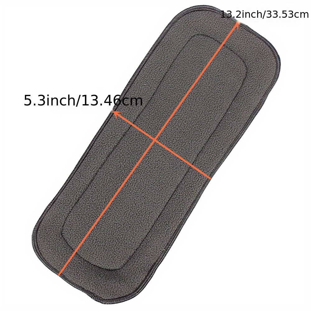 2pcs 5 layer bamboo charcoal inserts for cloth diaper details 0