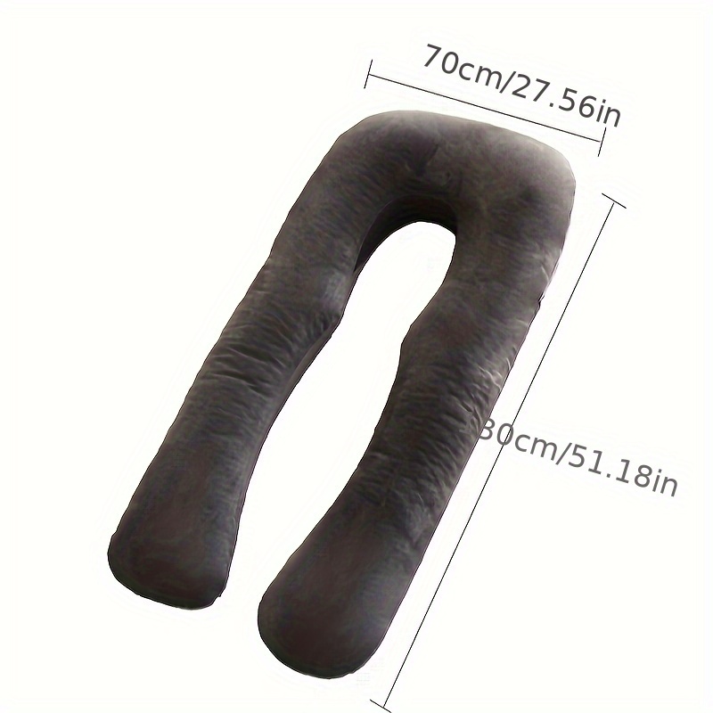 Pregnancy Pillow with Lumbar Support, Side Sleeping Pillow, Belly Support, Specialized Tool for Side Sleeping, U-Shaped Body Pillow, Leg Wedge Pillow for Pregnancy, New Crystal Velvet YG2348 U-Shaped Pregnancy Pillow, Side Sleeping Belly Support